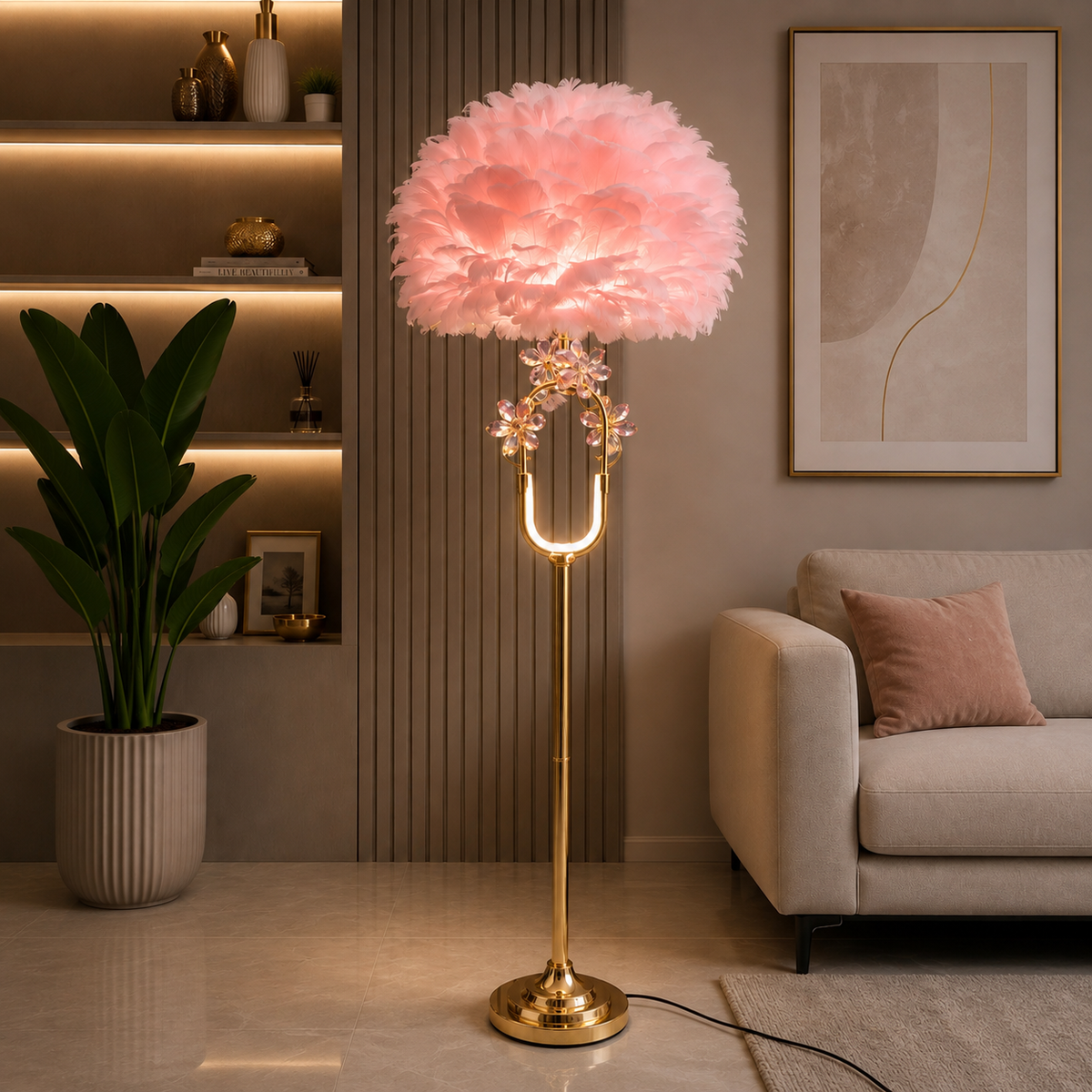 Feather lamp 26x170